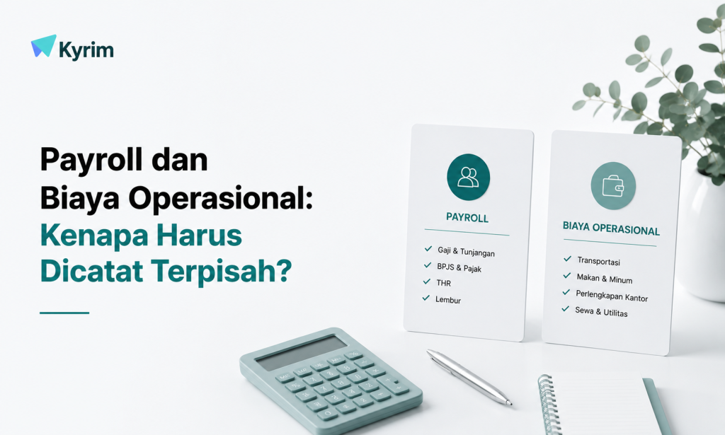 Ilustrasi perbedaan payroll dan biaya operasional dalam pengelolaan keuangan perusahaan