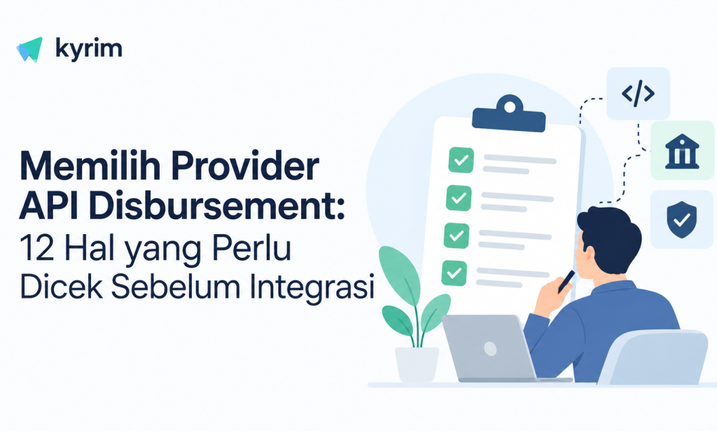 Ilustrasi memilih provider API disbursement untuk bisnis